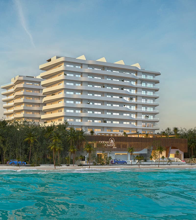 Departamentos con vista al mar en preventa en Cancún 1