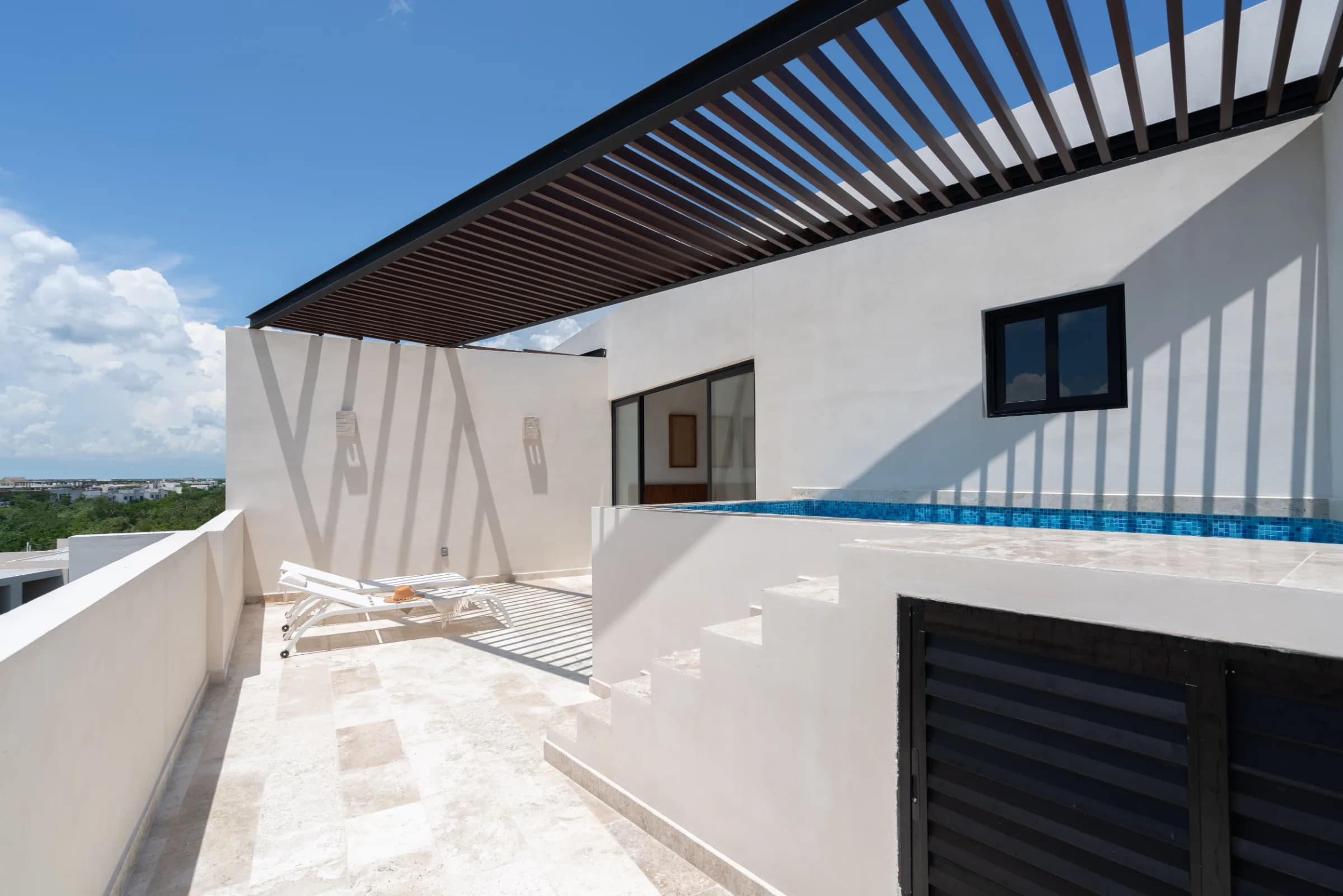 Penthouse de 3 recámaras con alberca privada en Aldea Zamá, Tulum - 5